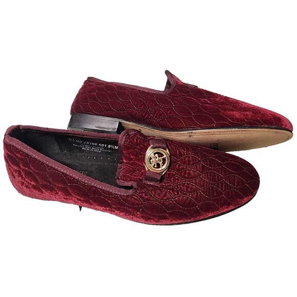 Stacy Adams Velour Quilted Mens Dress Shoes Size 9.5